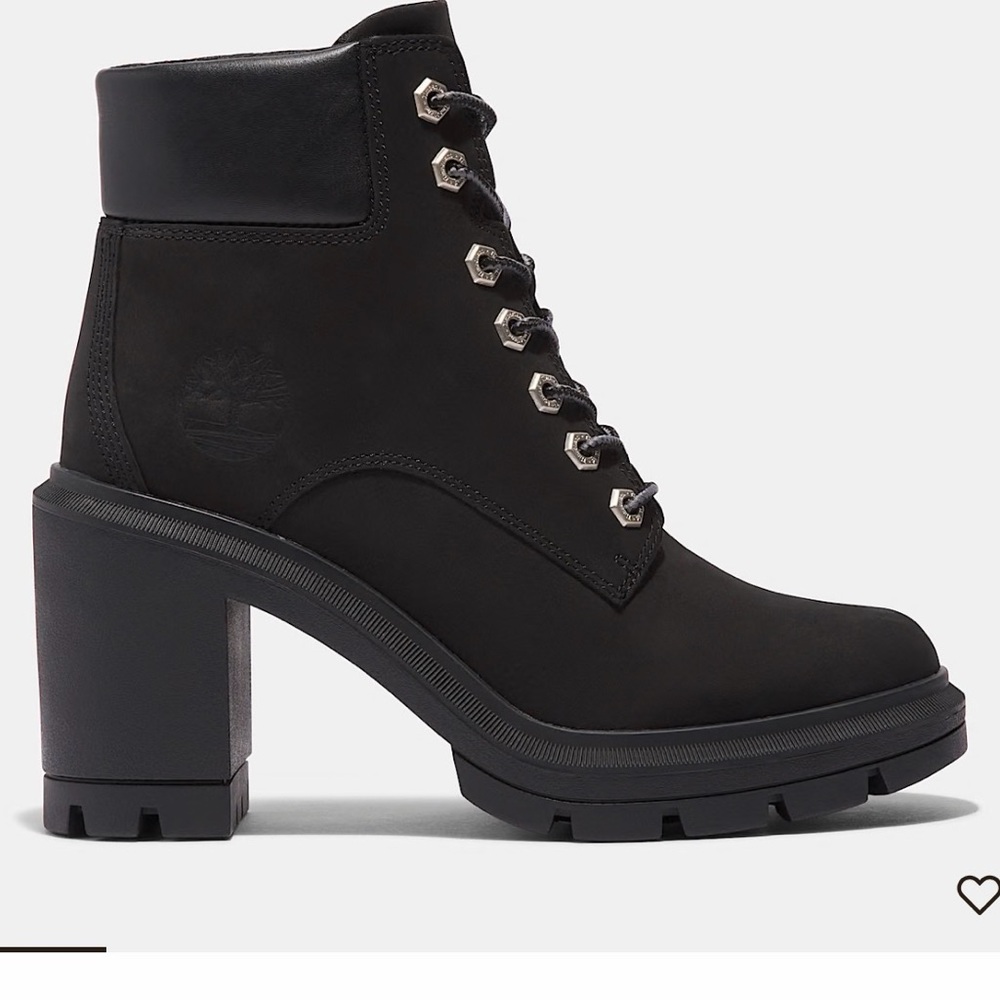 Timberland Women's Black Chunky Heeled Boots